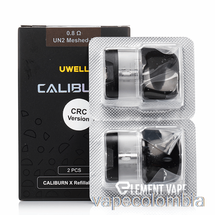 Vape Recargable Uwell Caliburn X Cápsulas De Repuesto Cápsula De 3 Ml + Bobina De 0,8 Ohmios